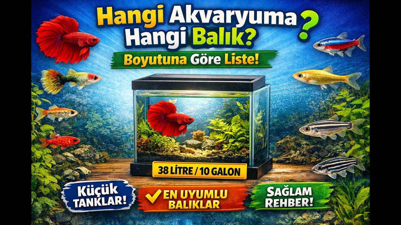 38 Litre Akvaryum İçin EN İYİ 10 Balık Türü 🐠 (Nano Tank Rehberi)