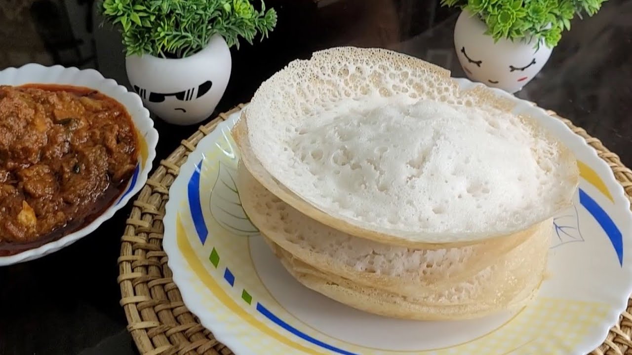 Appam with rice flour / Hoppers / Easy palappam with yeast / No overnight fermentation | Recipe 221