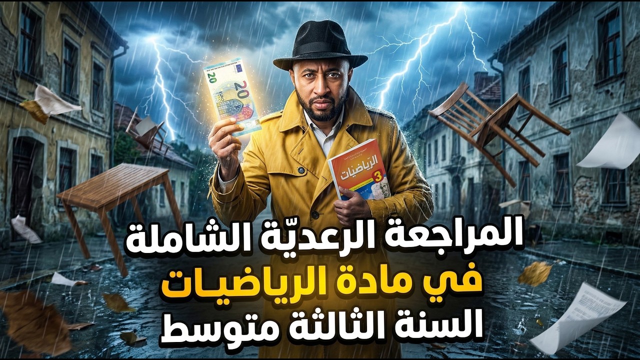 أقوى مراجعة لاختبار الفصل الثاني في مادة الرياضيات ✅ الثالثة متوسط 💪 لا تضيع الفرصة