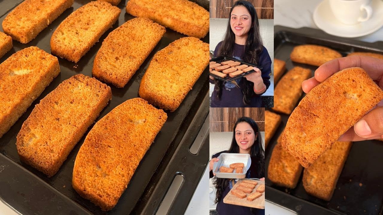 बिना Maida बिना  Atta बिना Oven Bakery जैसे Rusk In kadai | Suji Rusk Anyone Can Cook With Dr.Alisha