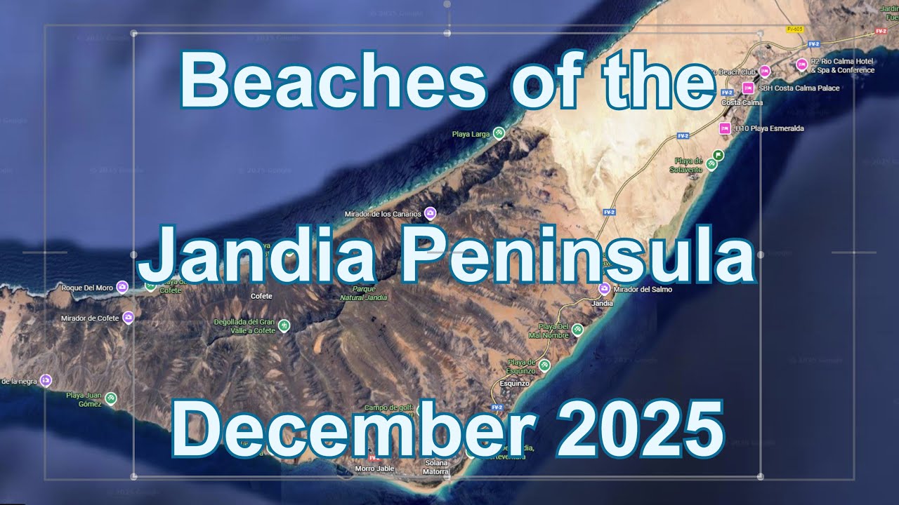Beaches of Jandia in Fuerterventura, Dec 2025
