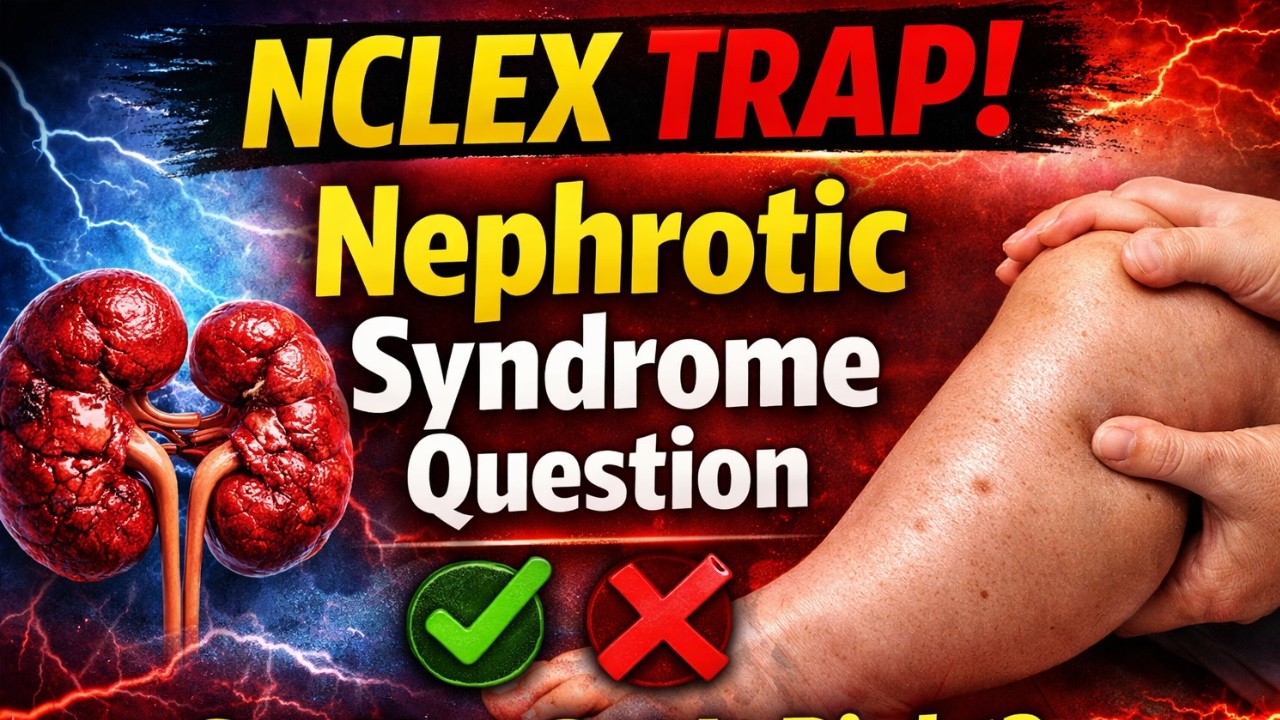 Nephrotic Syndrome NCLEX Question – Most Students Answer This Wrong!