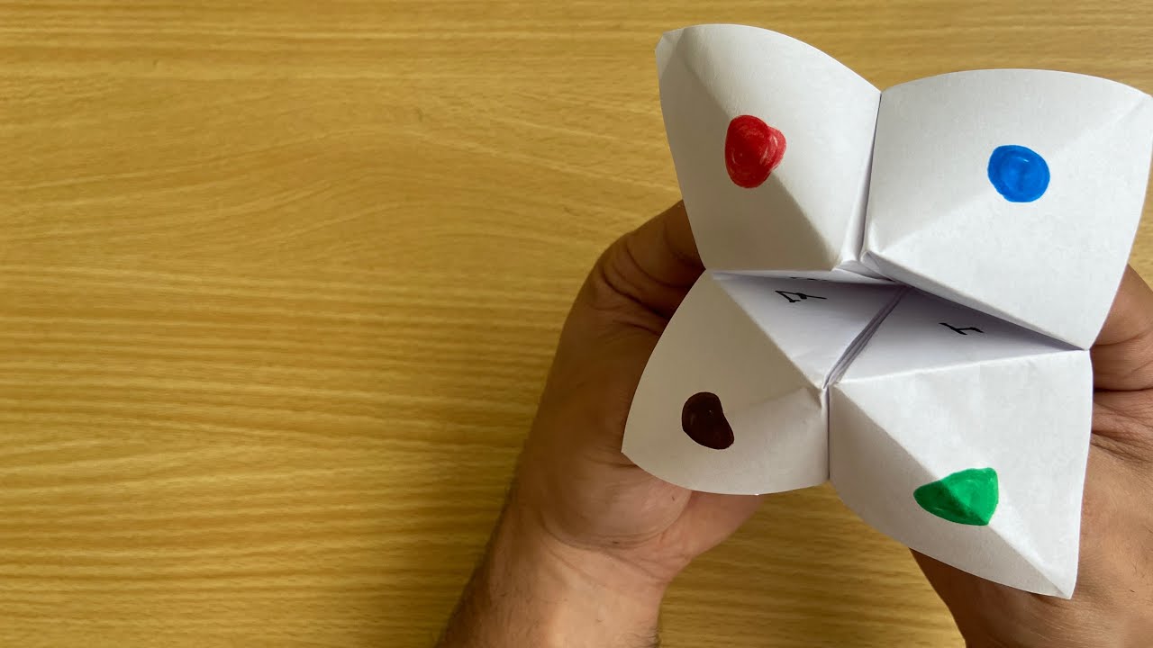 Cómo hace un comecocos de papel paso a paso - ORIGAMI