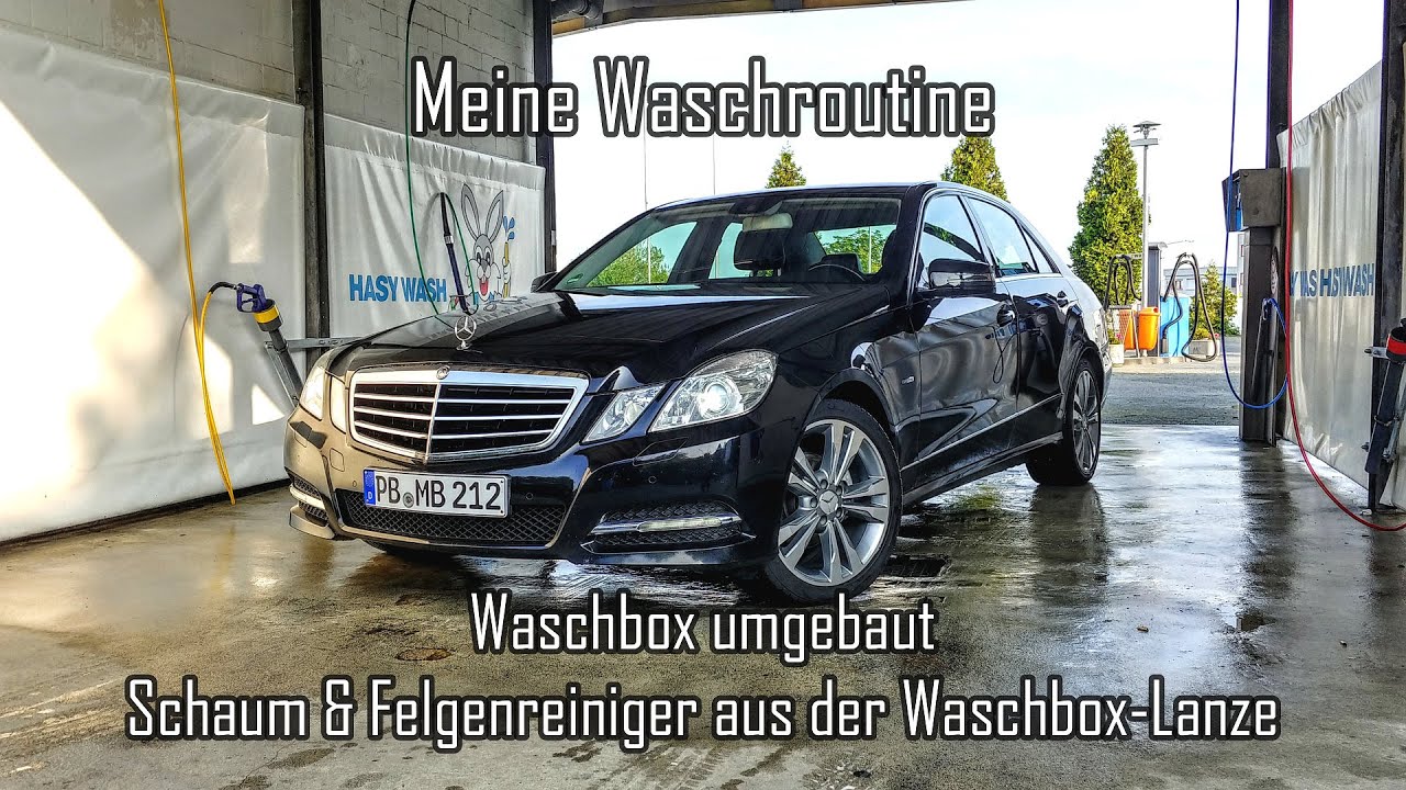 Auto Wäsche in POV || SB-Waschbox umgebaut || Powerschaum & Felgenreiniger aus der Lanze im Test