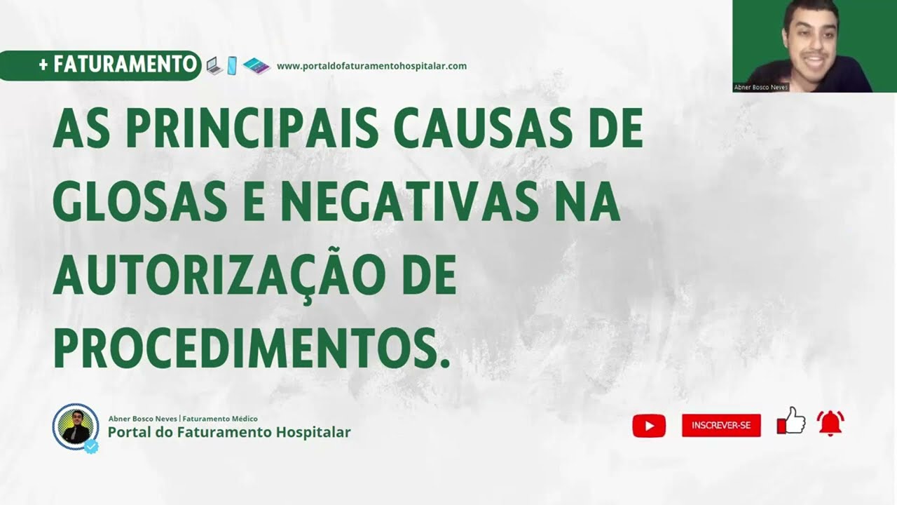🔴 MARATONA 60 MINUTOS DE FATURAMENTO MÉDICO - PREVENINDO GLOSAS | Portal do Faturamento Hospitalar