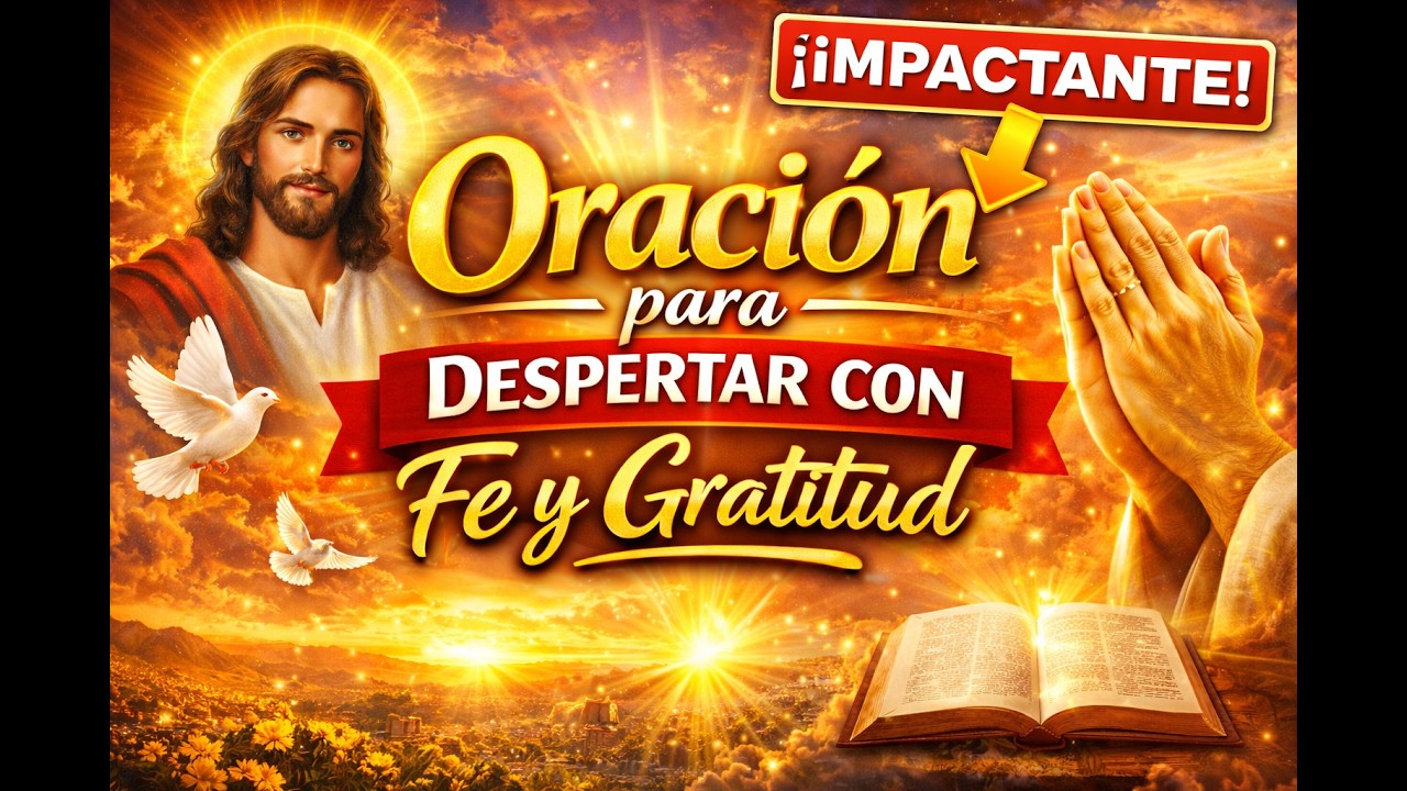ORACIÓN PARA DESPERTAR CON FE Y GRATITUD | ENCOMIENDA TU DÍA A DIOS DESDE EL AMANECER