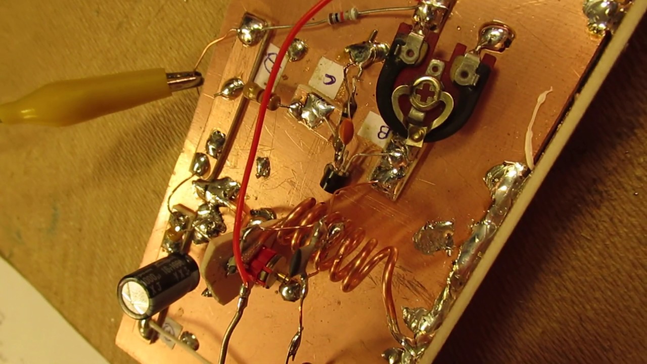 HF Oscillator 80 MHz-110 MHz made manhattan style demo & schematic & good practice