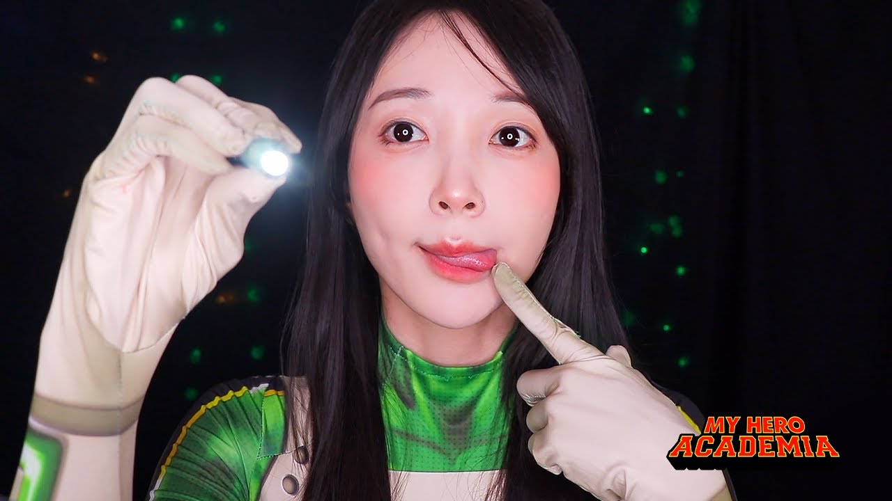 ASMR 뇌신경 검사 🐸개굴개굴 프로피 선생님 | 마이히어로 아카데미아 | School Nurse Froppy's Cranial Nerve Exam