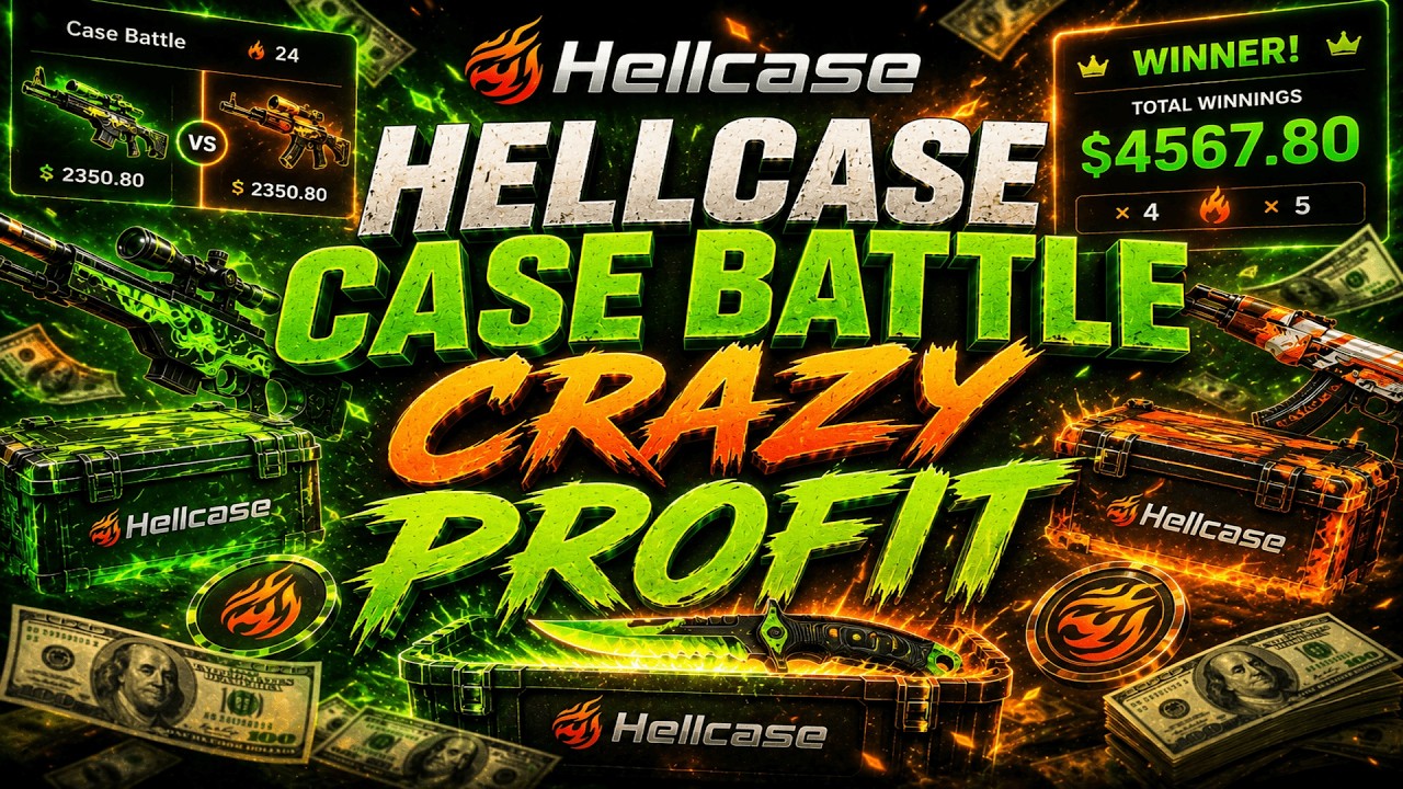 HELLCASE CASE BATTLE 💥 CRAZY PROFIT 💰 - Hellcase Promo Code 2026 | Hellcase Case Opening 2026