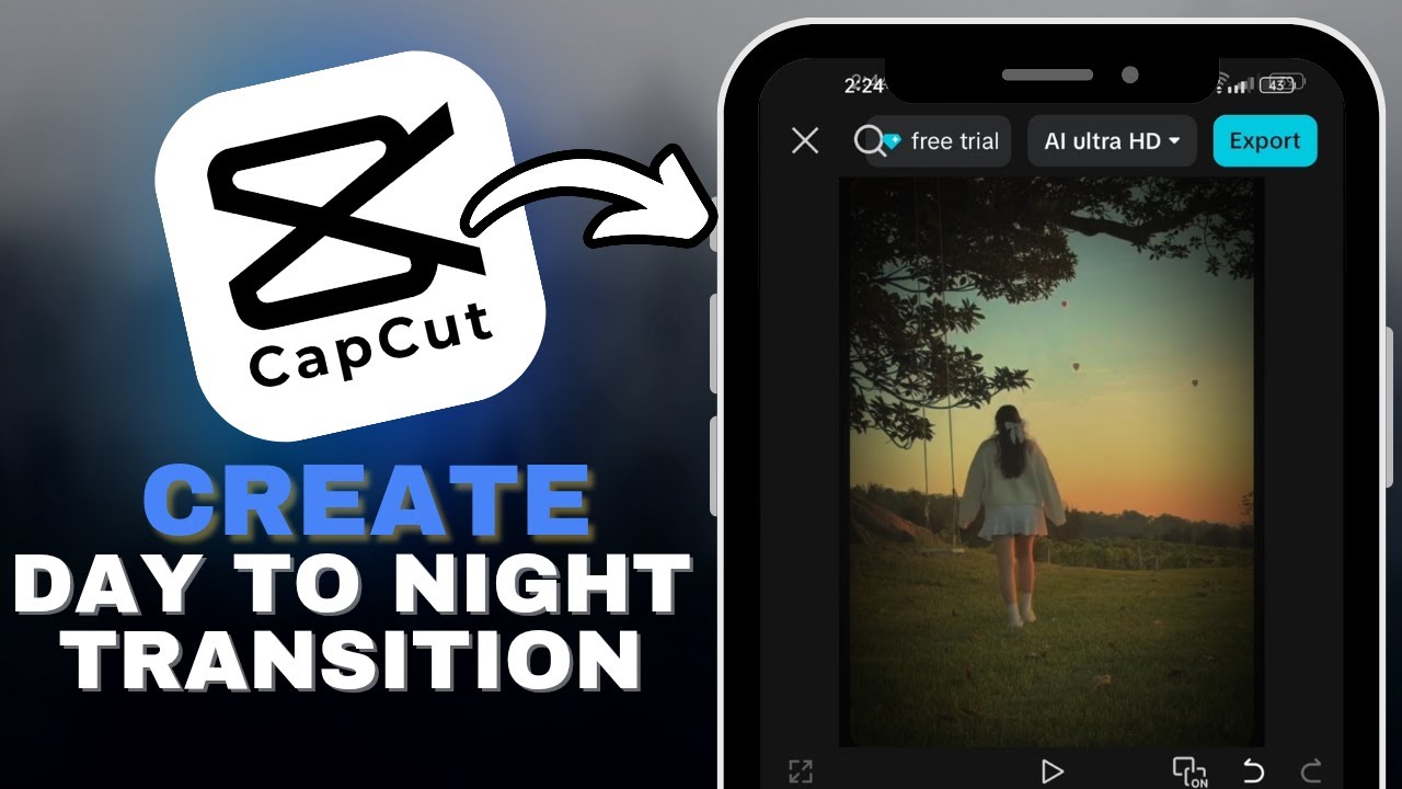 How to Create Day to Night Transition in CapCut in SECONDS!