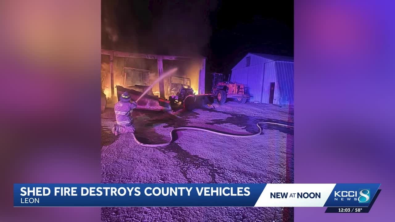 Public works vehicles destroyed in Decatur County fire