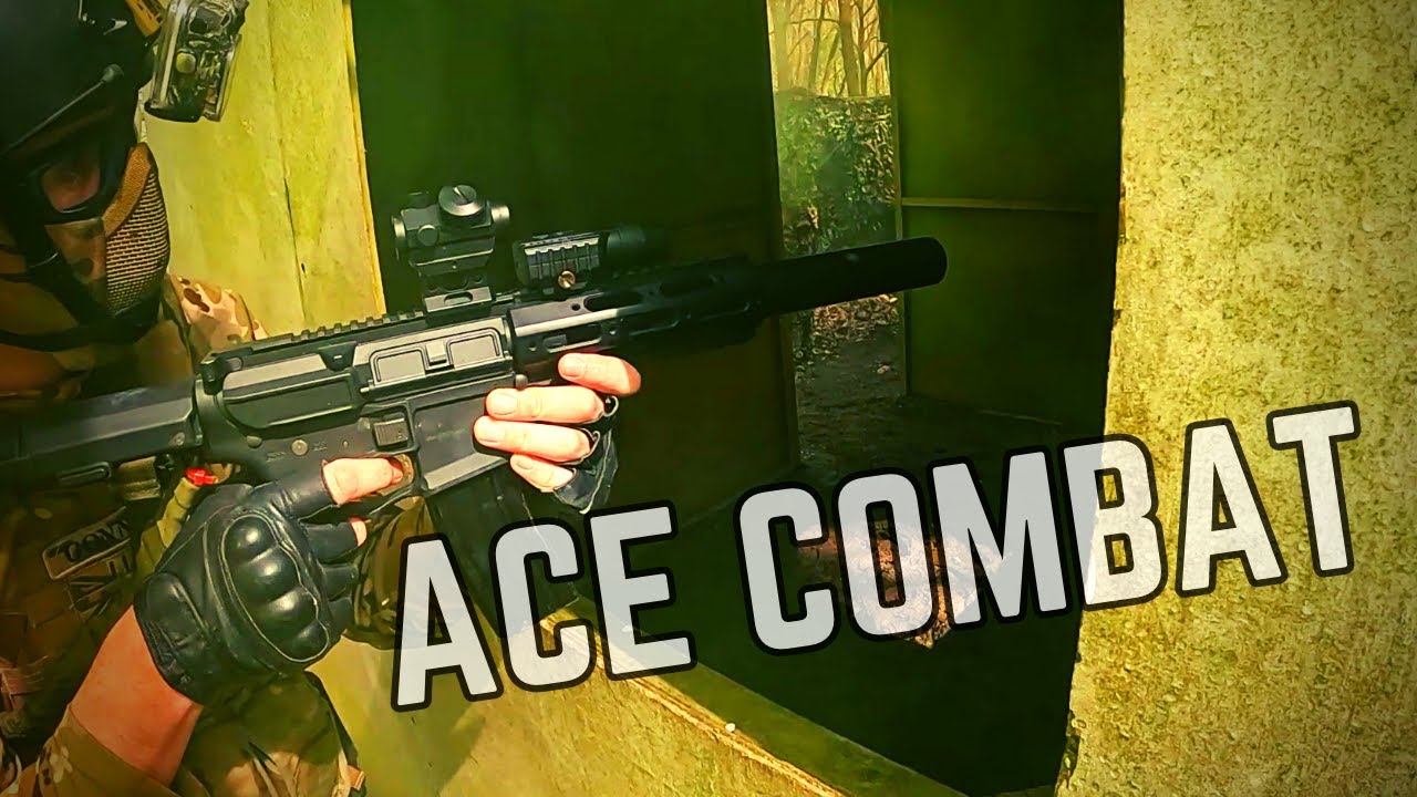 Ace Combat | Airsoft Gameplay | Ares Amoeba AM-014 Honey Badger M4