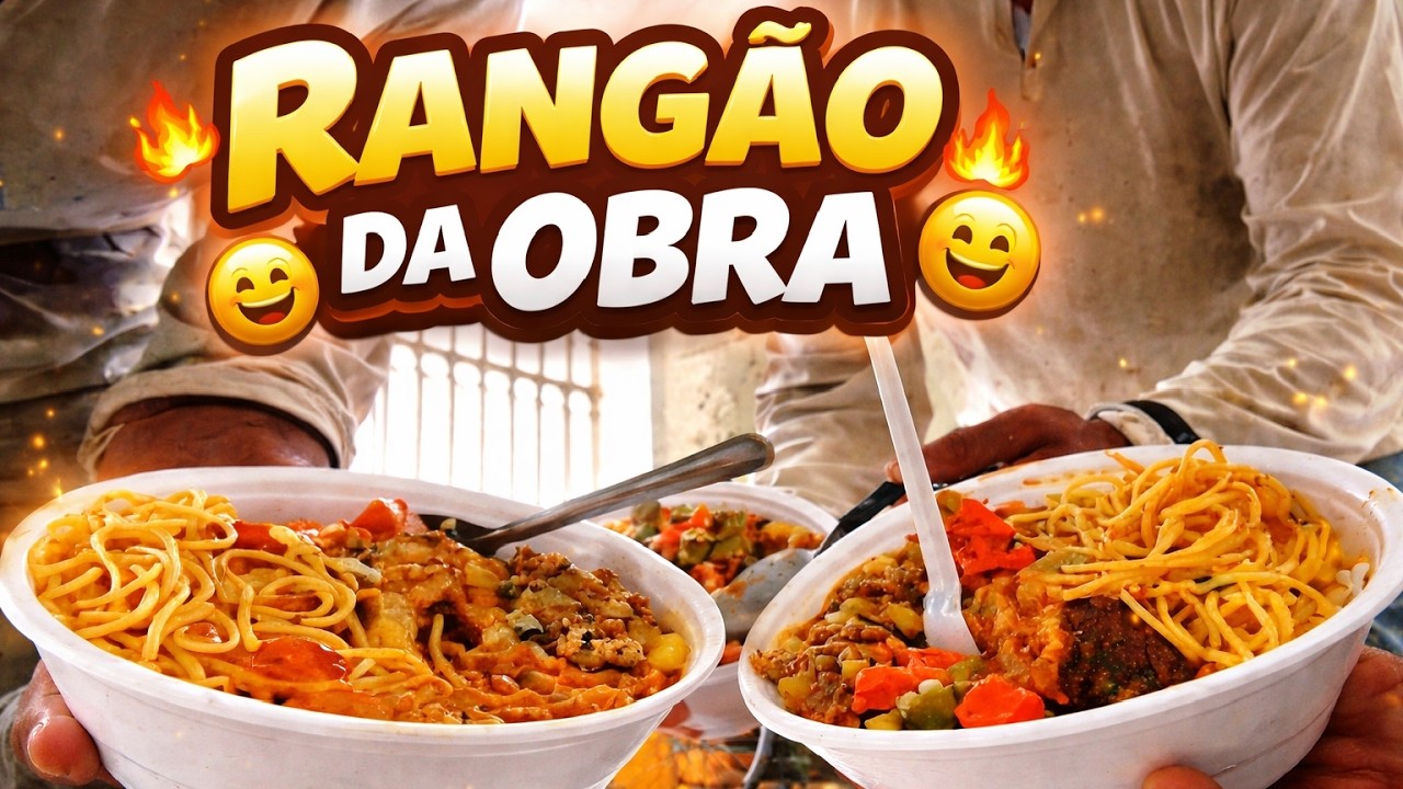 Almoço Simples na obra.
