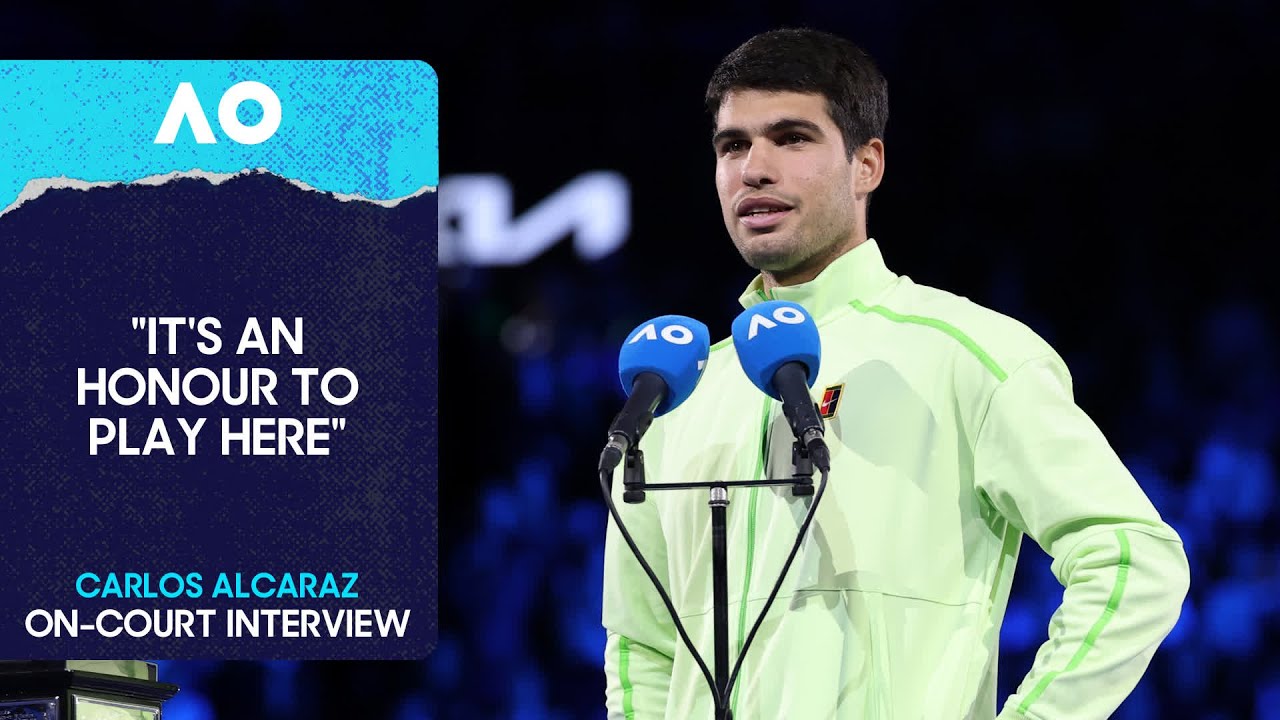 Carlos Alcaraz On-Court Interview | Australian Open 2026 Final