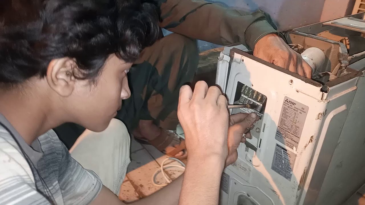 Mitsubishi air conditioner outdoor Direct starting connection Fw18vc