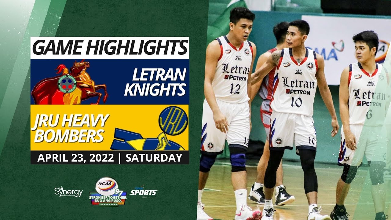 Letran Knights vs JRU Heavy Bombers | Game Highlights | April 23, 2022 | NCAA Season 97