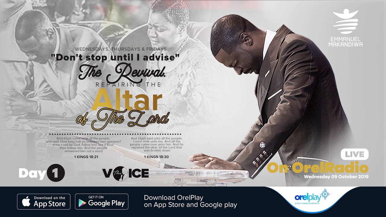 Emmanuel Makandiwa Teaching - The Revival: Repairing The Altar of The Lord (Day 1: Wed 09.10.2019)