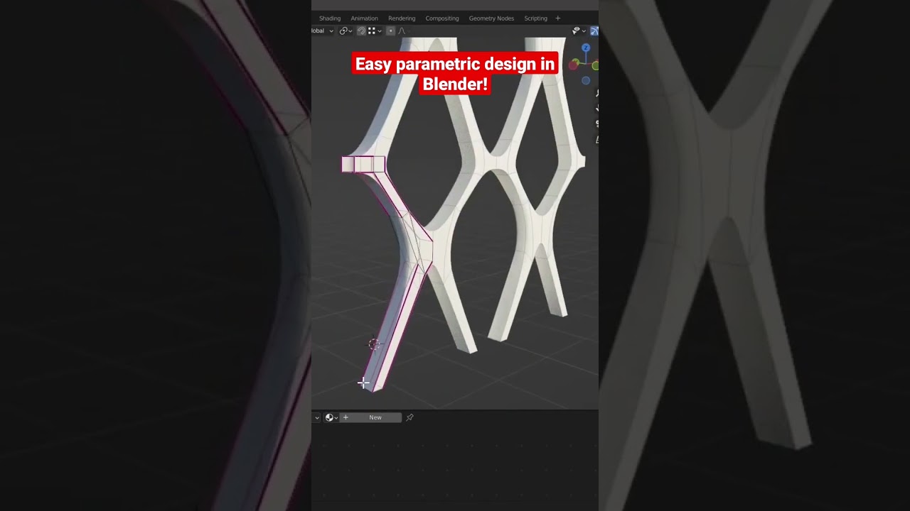 parametric design with Blender for architecture #parametric #blenderarchitecture