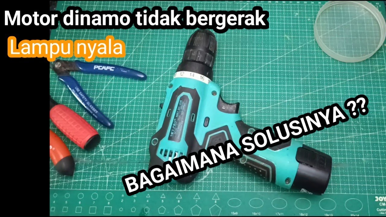 cara memperbaiki baterai bor nrt pro DC 330 12 VOLT