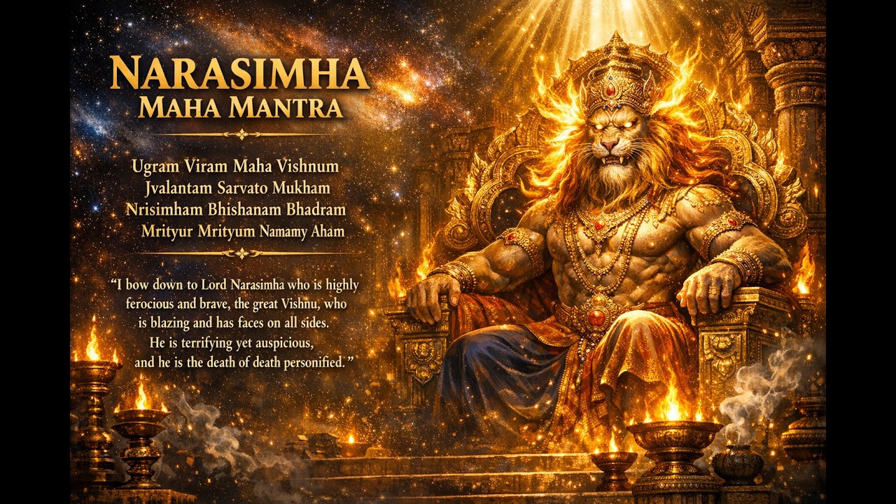 Narasimha Maha Mantra for Protection & Courage | Powerful Sacred Chant | Shanti Space