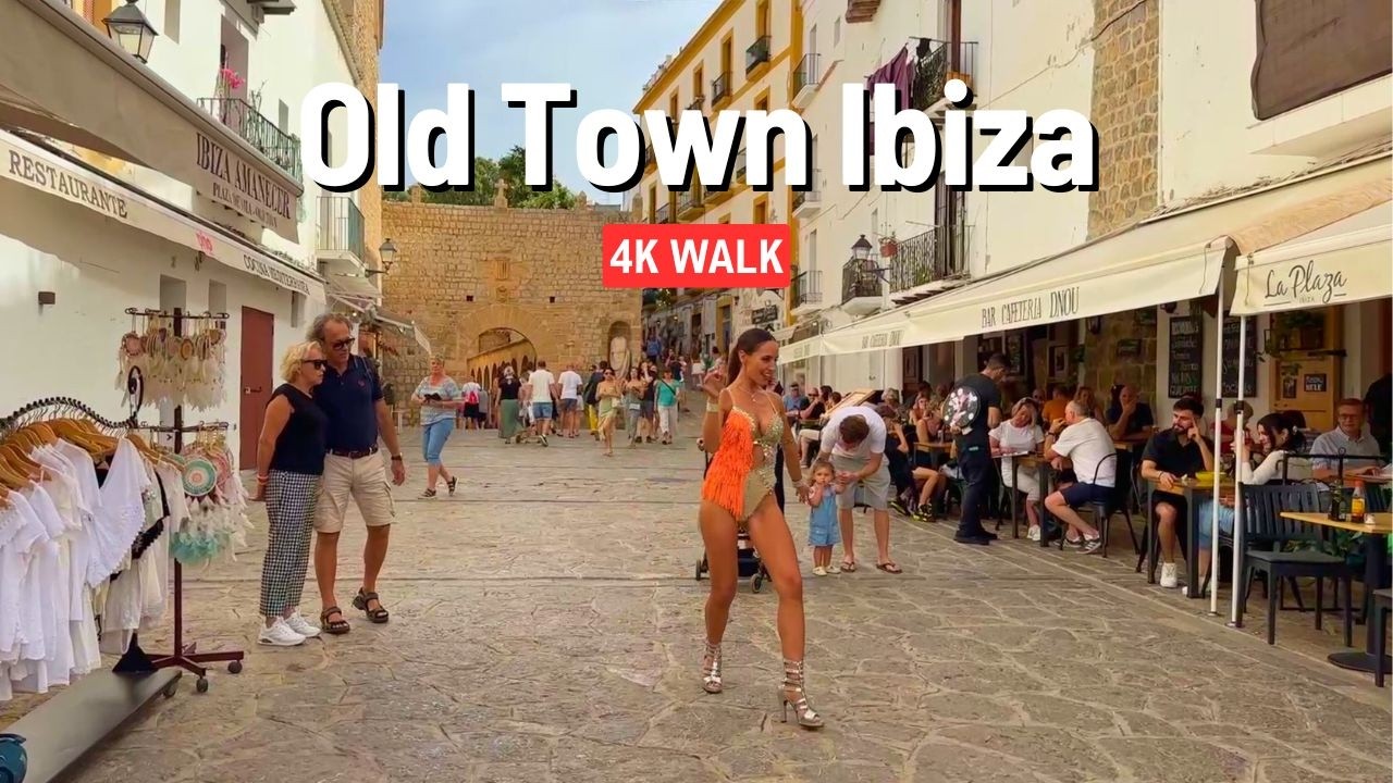 IBIZA 🌴 Port and Old Town 🇪🇸 D’Eivissa and Dalt Vila 4K