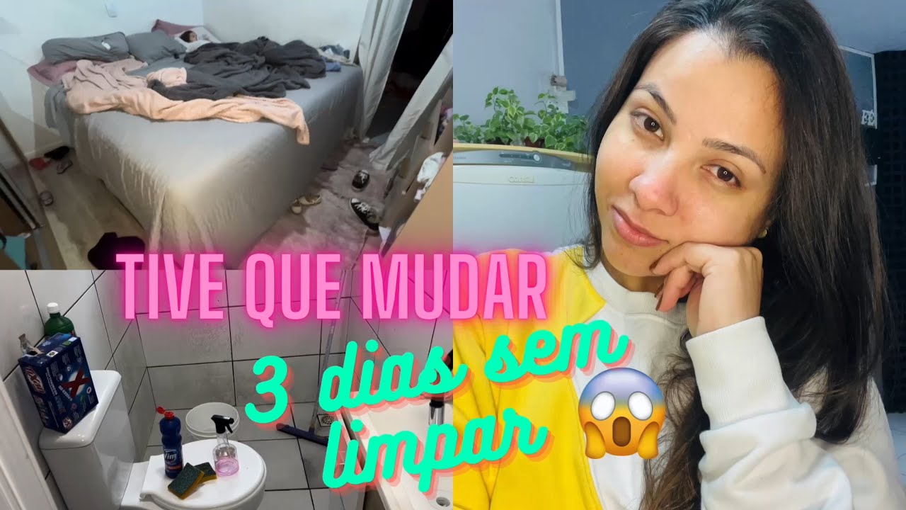 Tive que mudar!😱3 dias sem limpeza 🧼