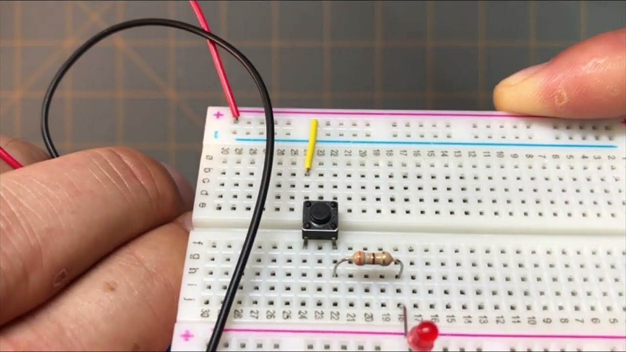 My LED is ON, but stays ON. It won’t turn OFF! **SOLVED** (Simple Switch Circuit Project )