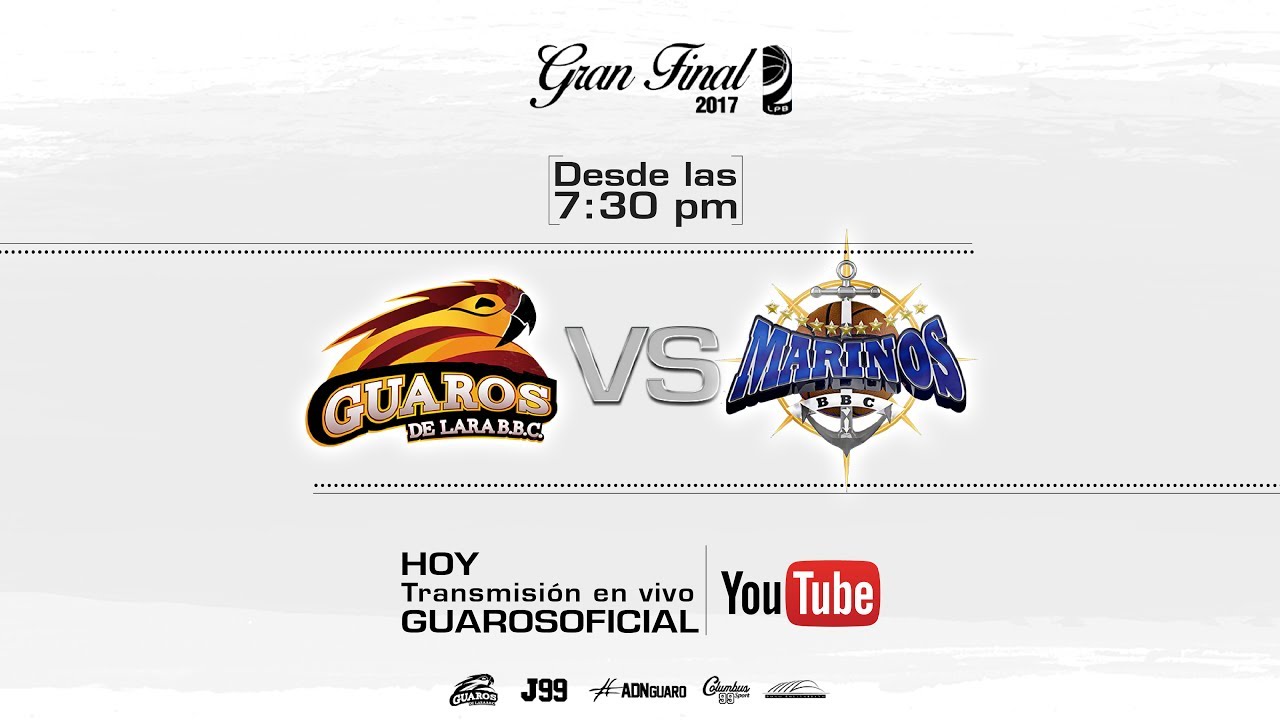 GUAROS DE LARA vs. MARINOS DE ANZOATEGUI EN VIVO 05-07-2017