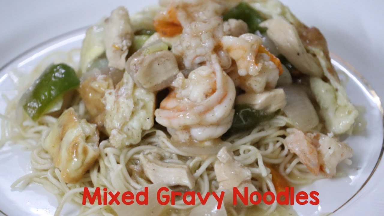 Restaurant Style Mixed Gravy Noodles || Gravy Chowmein || Shanghai Stewed Noodles🍜