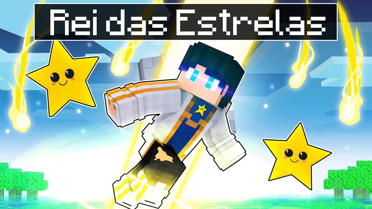 Virei o REI DAS ESTRELAS no Minecraft por 24 HORAS