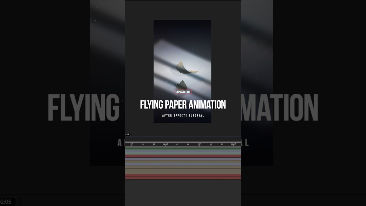 How to create viral flying paper animation in Adobe After Effects - short tutorial!