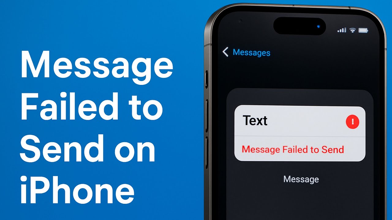 How to fix Message Failed to Send on iPhone 17, 16, 15 - iOS 26.3.1
