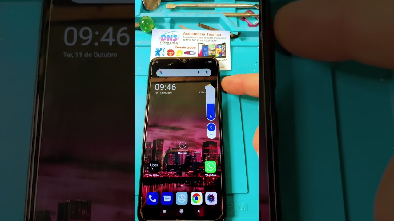 Redmi note 8 bot&atilde;o sens&iacute;vel vamos reparar