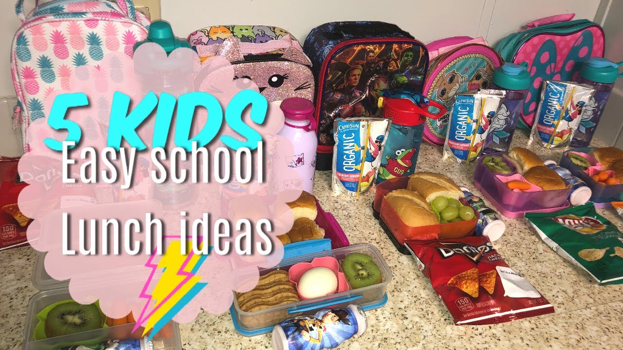 Back to School Lunches | 2019 | 5 kids