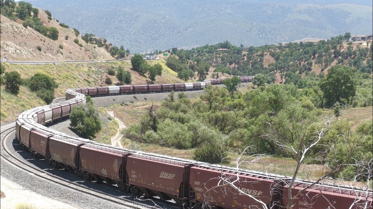 Bealville to Monolith, CA (Tehachapi) in 4k - May 2024 - Meets, Grain, Manifests, DPUs, Intermodals