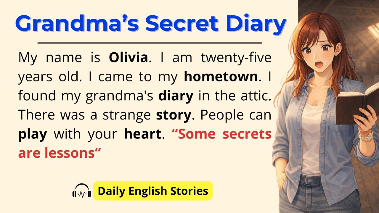 My Grandma's Secret Diary 📒 | Improve Your English | Daily English Story