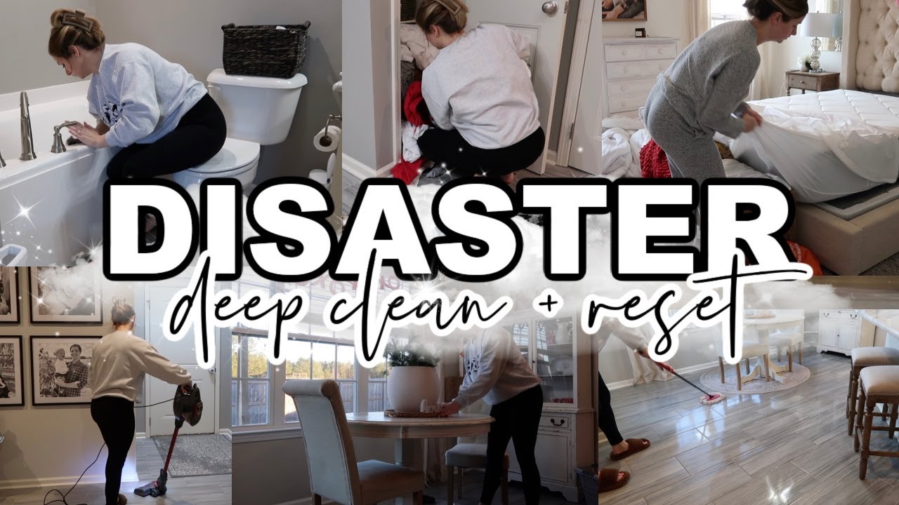 2024 DISASTER CLEAN WITH ME! | DEEP CLEAN + RESET | EXTREME CLEANING MOTIVATION | Lauren Yarbrough
