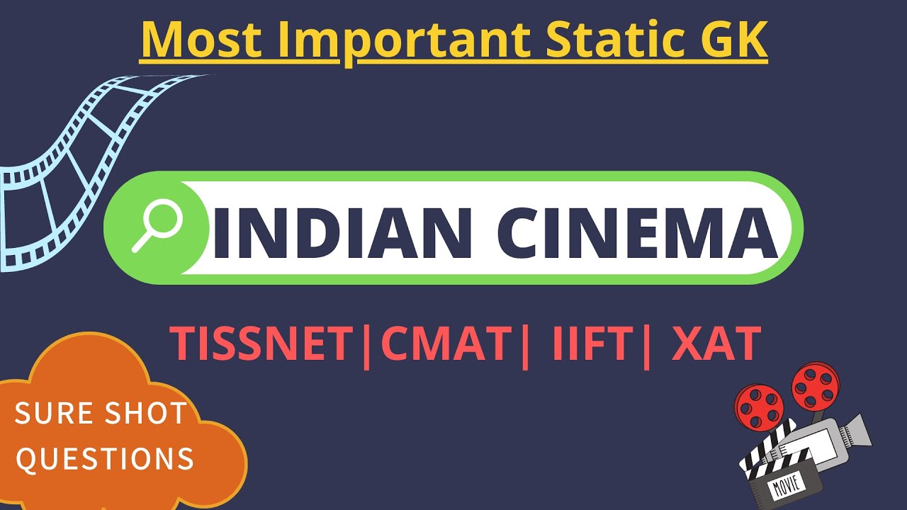 Tissnet 2023 Static GK | Indian Cinema | Imp. Static GK | TISSNET | CMAT| IIFT| XAT