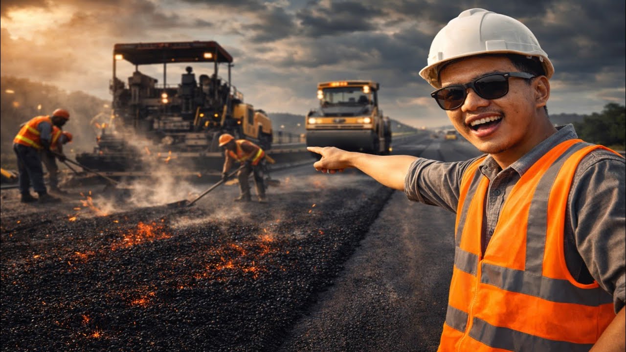 PROSES PEMBUATAN JALAN ASPAL DI INDONESIA