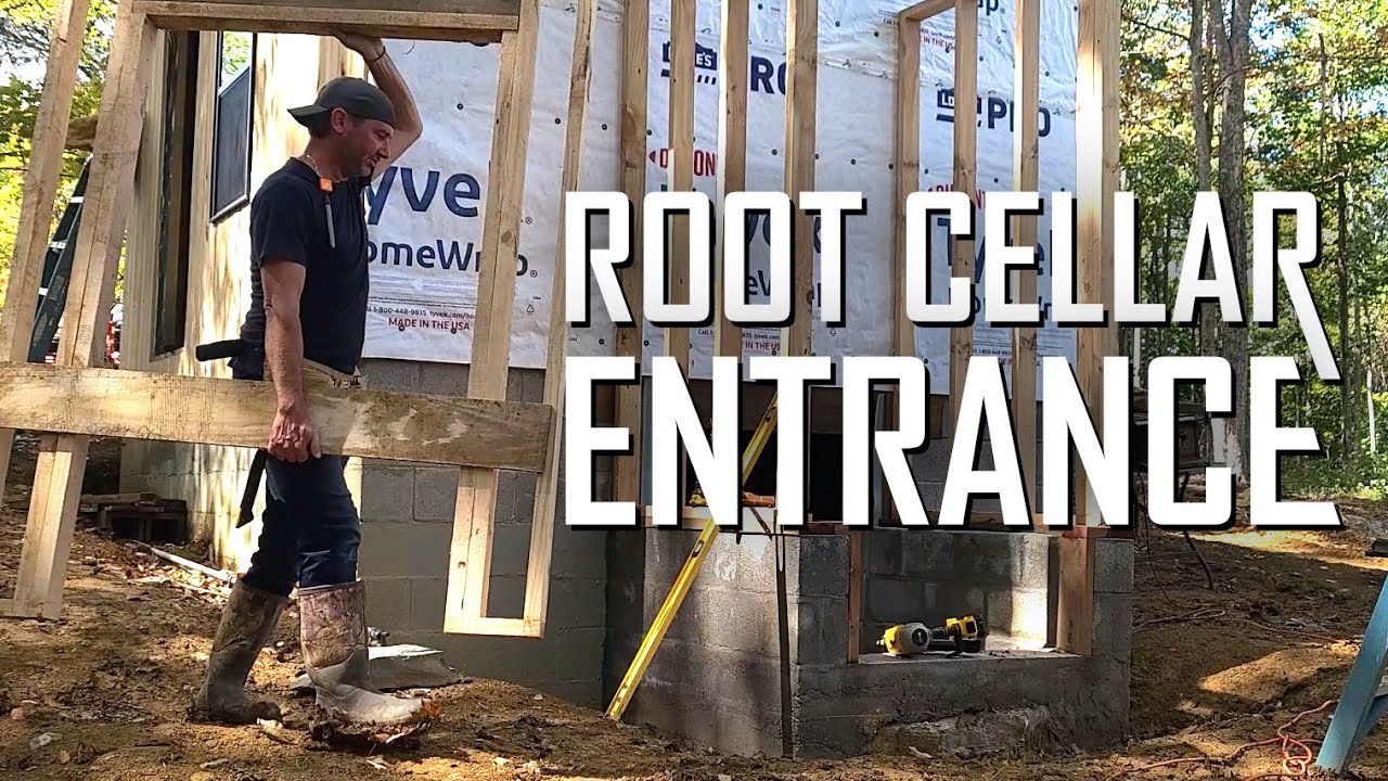 Root cellar entrance framing // E145