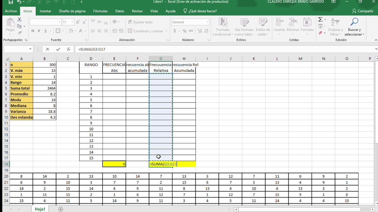 TABLA DE FRCUENCIA CEBG