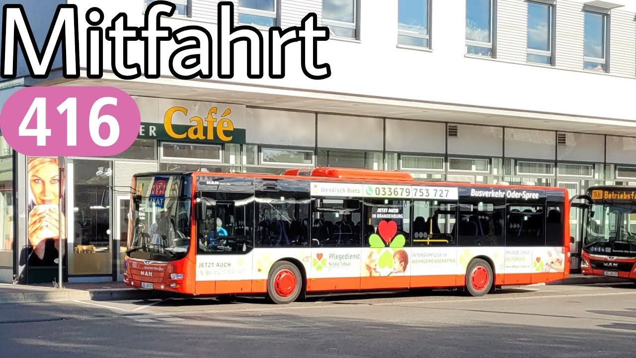 Mitfahrt | MAN Lion's City Ü A20 | Linie 416 | Fürstenwalde, Bahnhof - Fürstenwalde, Ziegeleiweg