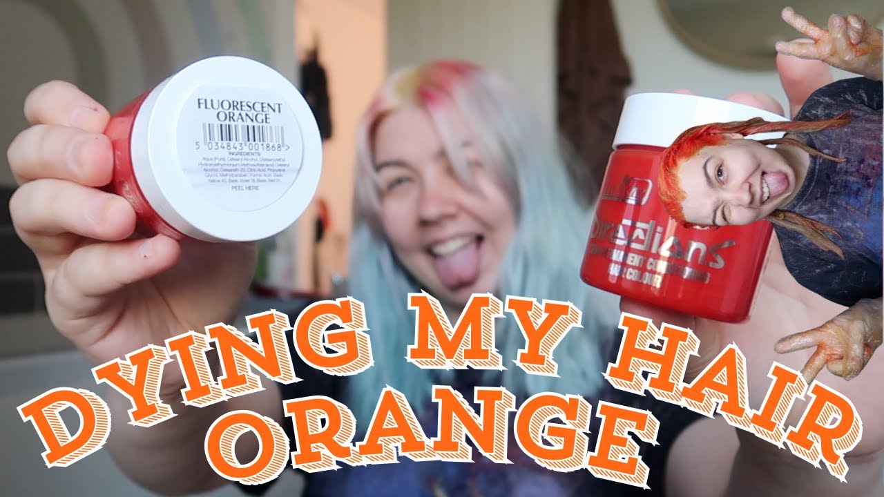 Dying My Hair Orange With Directions Fluorescent Orange