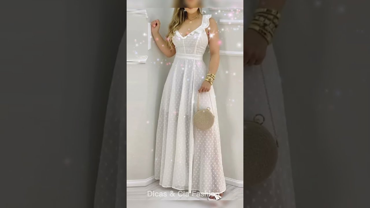 5 Lindíssimos Vestidos Longos Brancos para o Réveillon | Dicas de Moda | Ano Novo ❤️ 