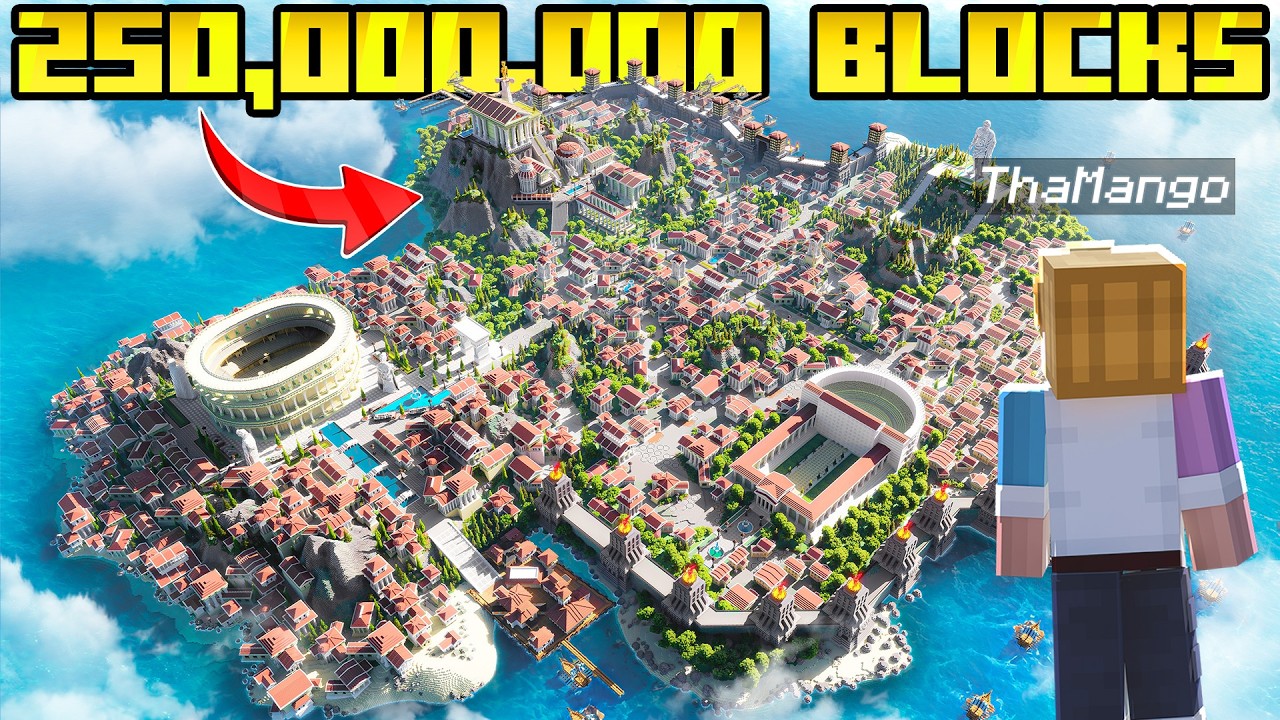 I built the Biggest Minecraft Kingdom in 7 Days