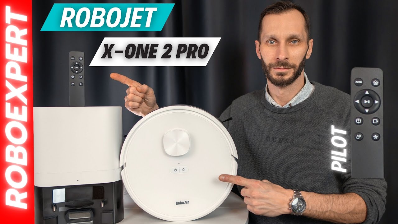 #52 RoboJet X-One 2 Pro - Robot sprzątający z pilotem, bazą i funkcją mopowania.