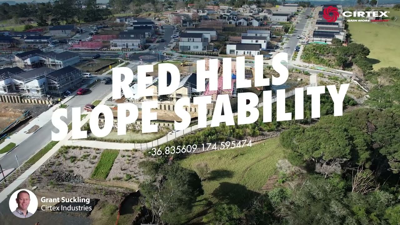 Red Hills Road Slope Stability, Massey - StrataWeb Geocell - Cirtex Study