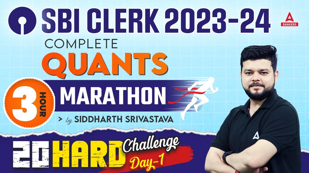 SBI Clerk Quant Marathon 2023 | 20 Days Challenge | Day 1 | SBI Clerk Quant Preparation