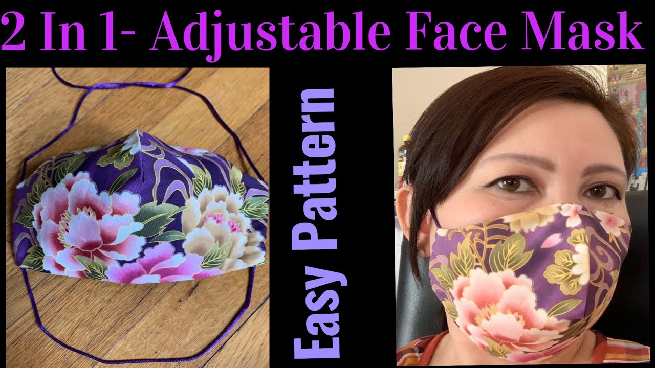 ( # 101 ) New Design 2 In 1 Breathable Face Mask - How To Make The Most Comfortable- Easy Face Mask
