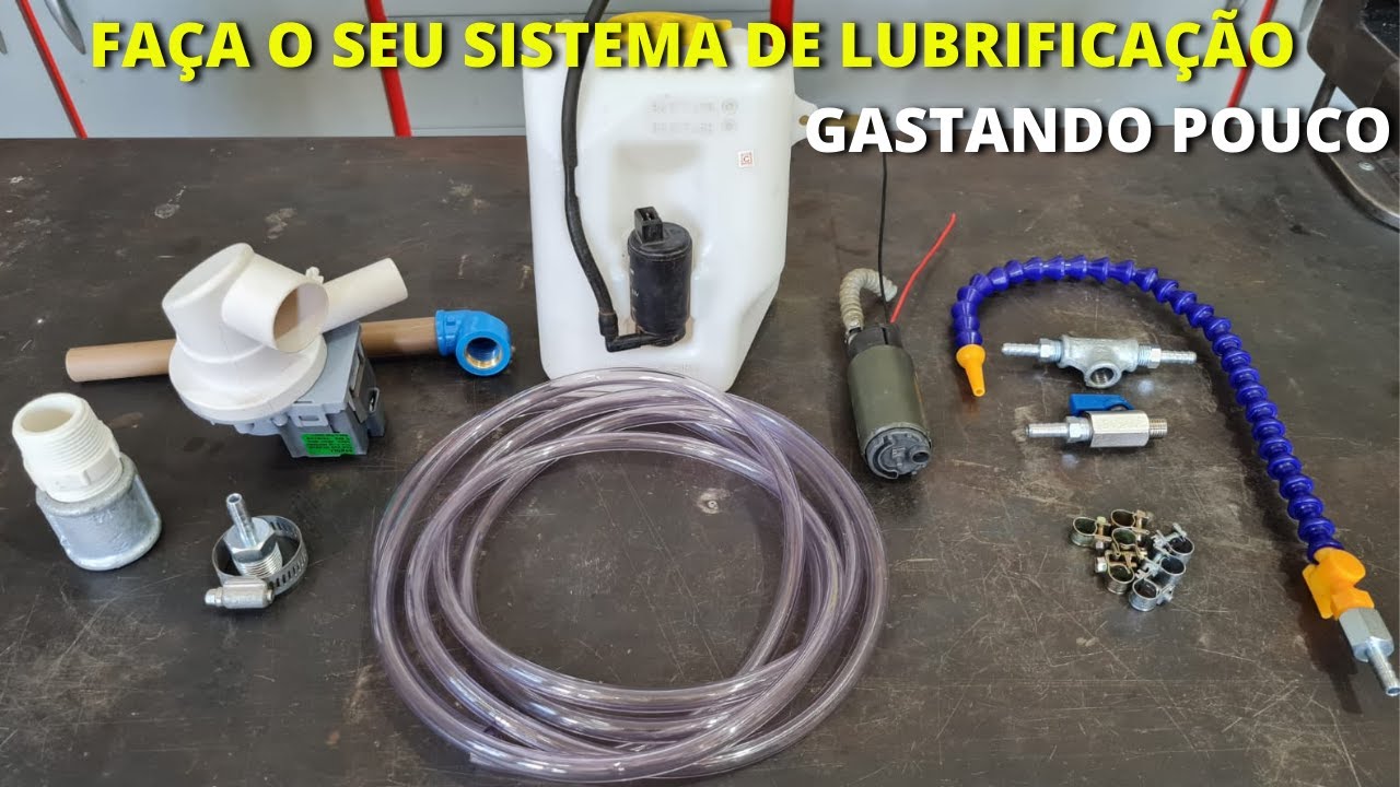 3 Sistemas de Lubrificação para Torno, Fresa, Furadeira, etc...